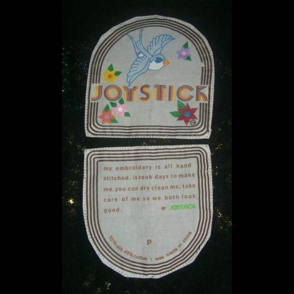 Joystick By Johnny Was Black Silk Skull Roses Cross Sequin Sweater JWLA Biya XS - Picture 9 of 11